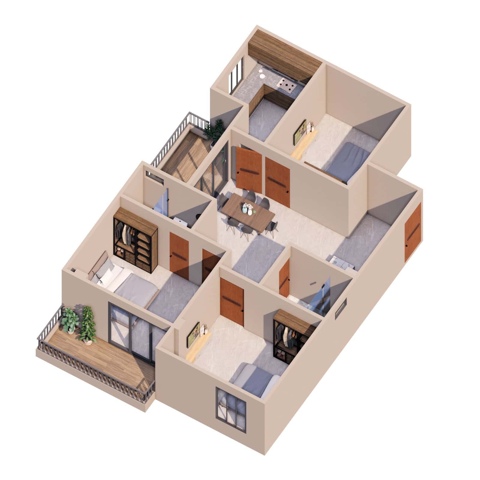 Apartment/Flat for sale in Varanasi  : Spacious 2 & 3 BHK Home